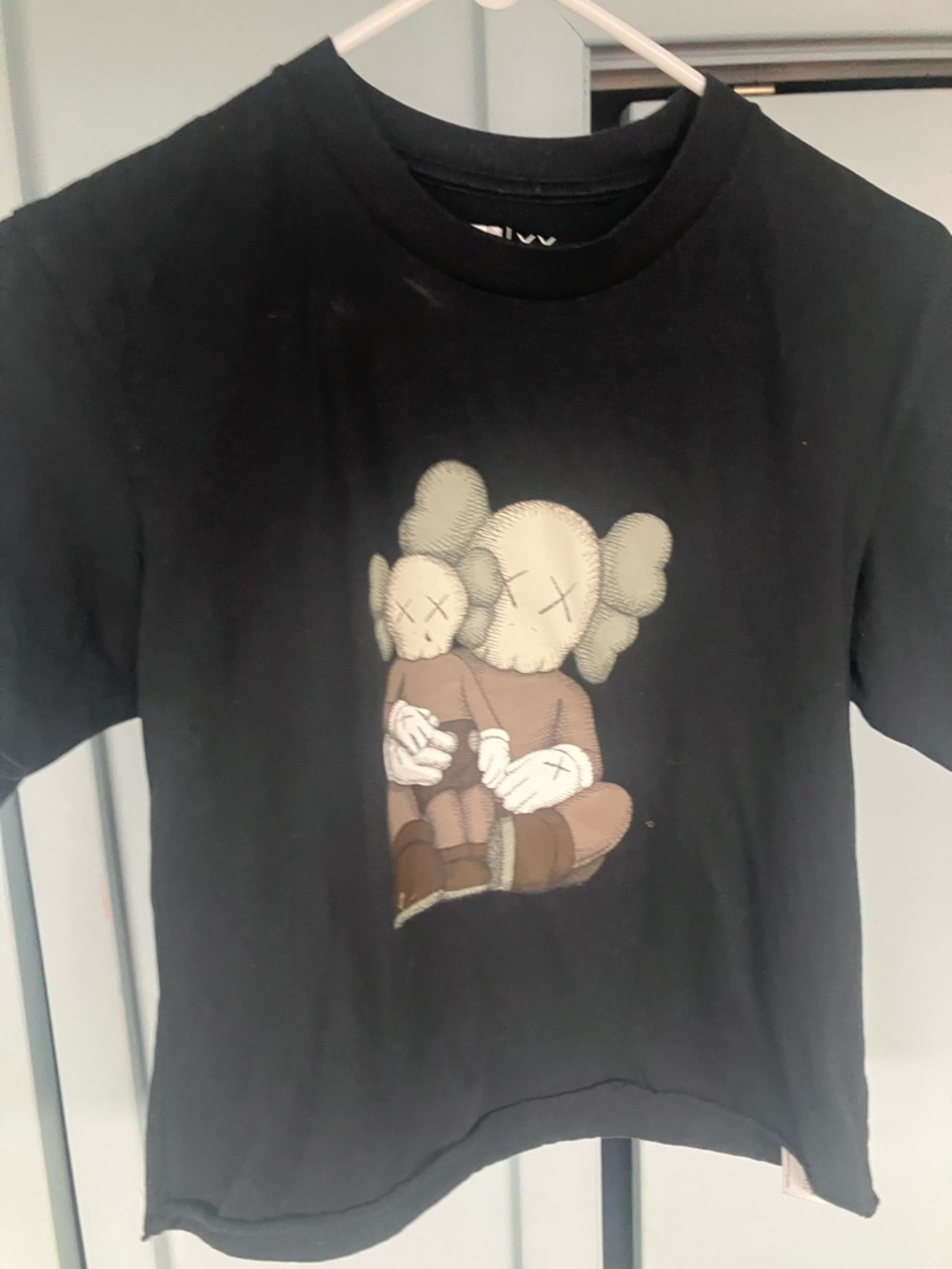 Uniqlo x Kaws designer collaboration black/white clowns t shirt size small